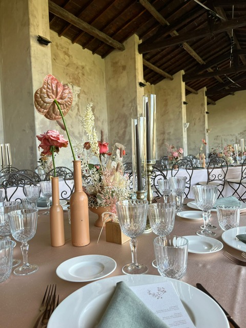 Private event detail prepared by Chef in Tuscany