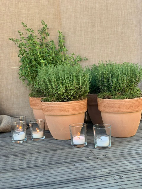 Refined tablescape created for a private event in Tuscany