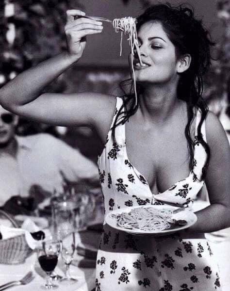 Historic spaghetti photo kept on the Home page